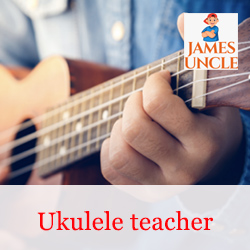 Ukulele teacher Mr. Pratul Chakraborty in Danesh Sk.lane